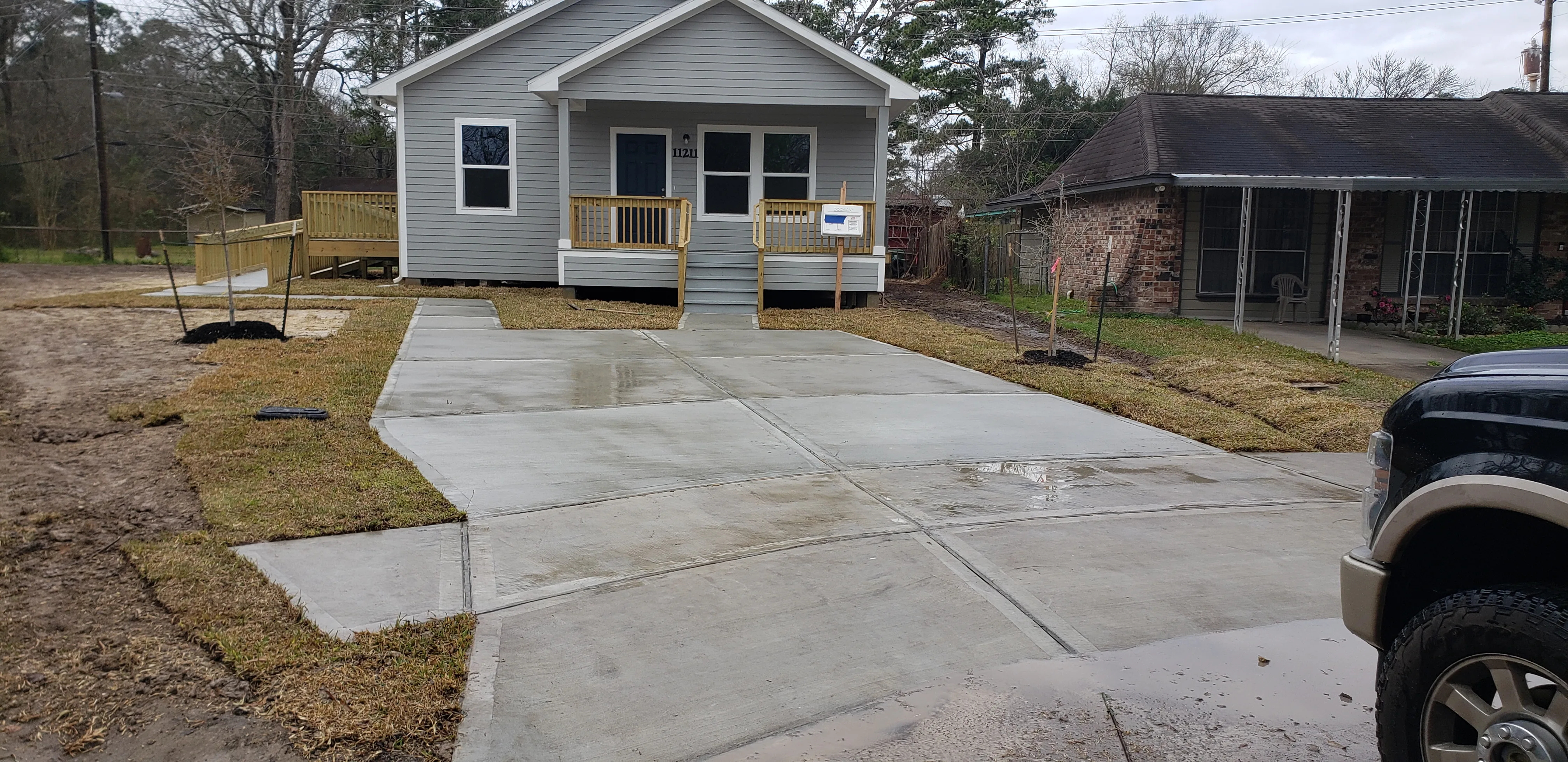 Concrete & Paving project - Odie Tractor Services Houston TX