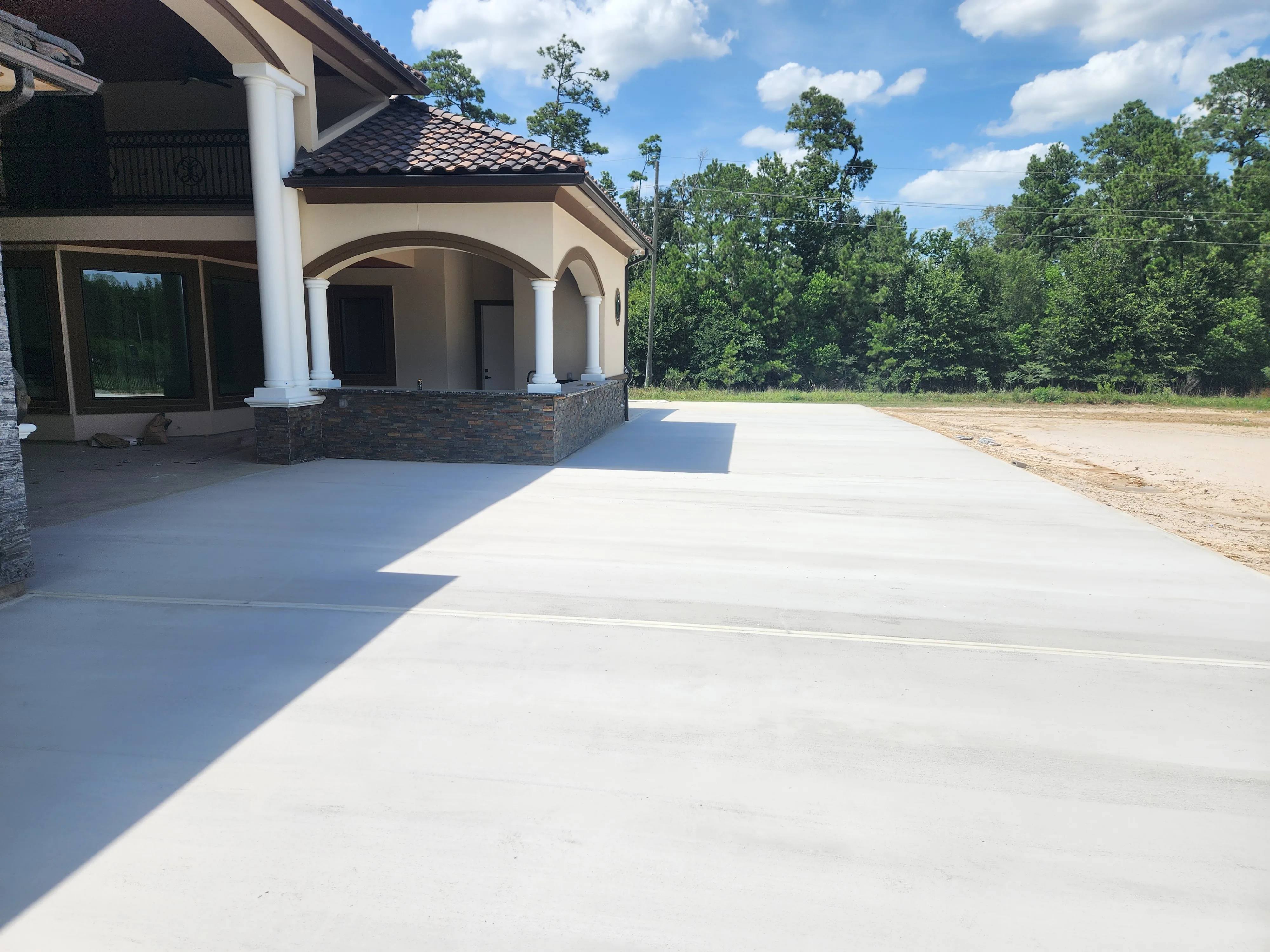 Concrete & Paving project - Odie Tractor Services Houston TX