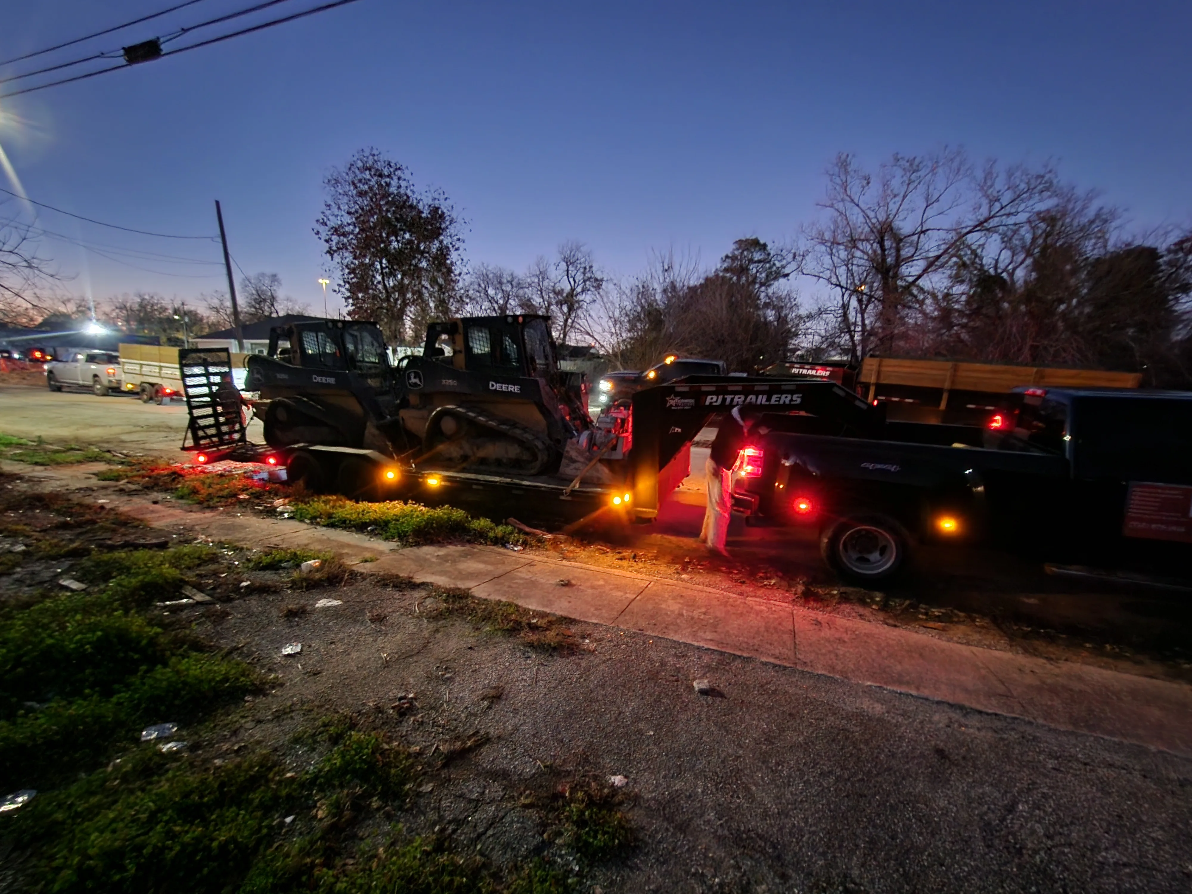 Flatten Land & Soil Removal project - Odie Tractor Services Houston TX