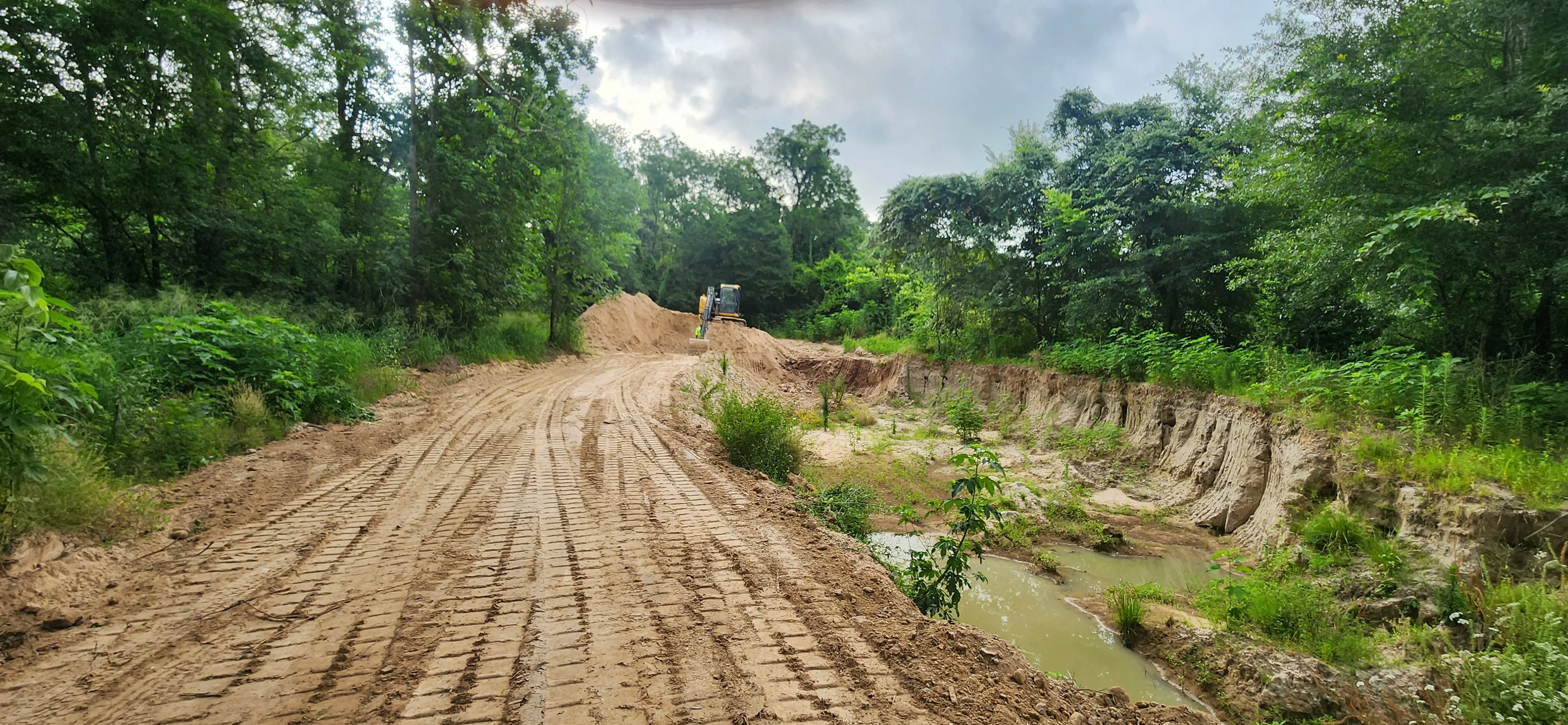 Drainage project - Odie Tractor Services Houston TX