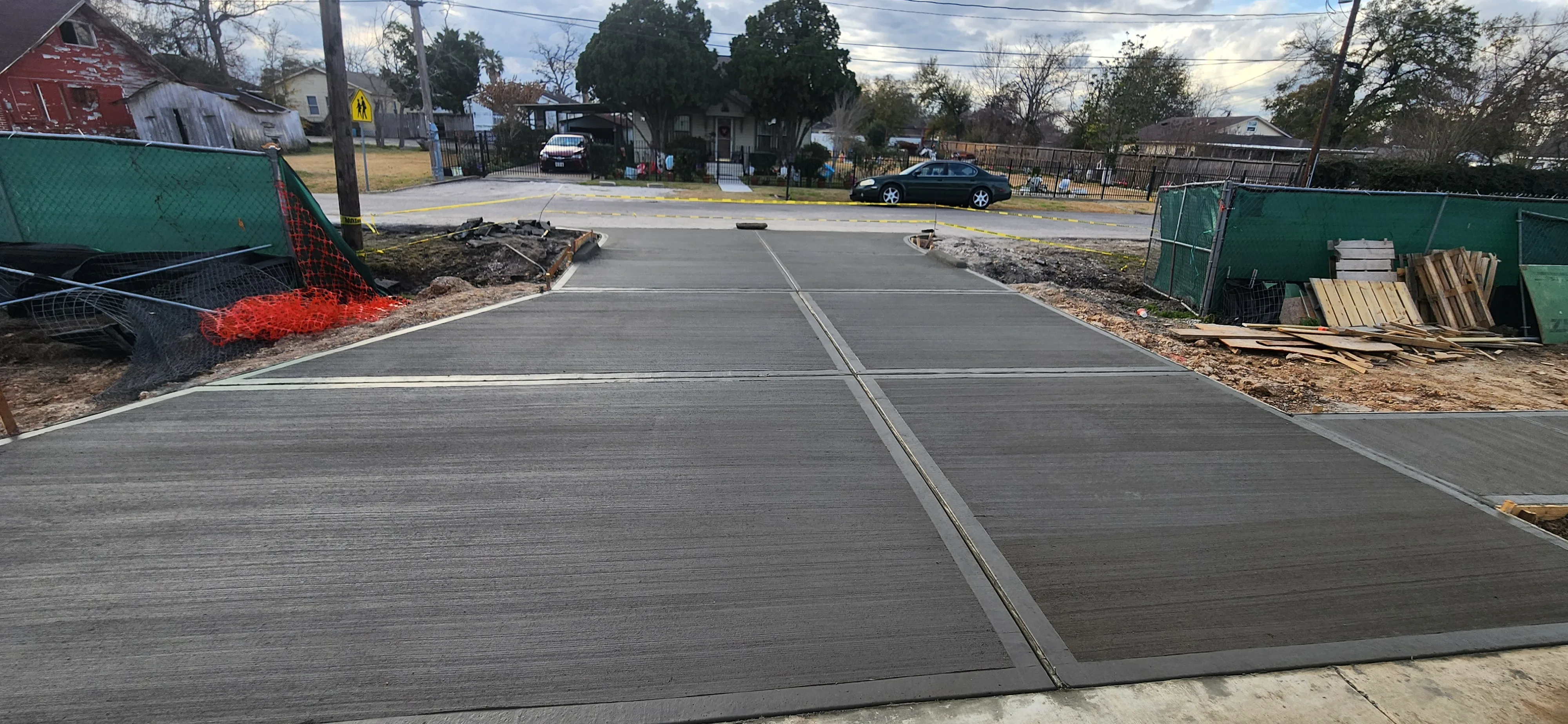 Concrete & Paving project - Odie Tractor Services Houston TX