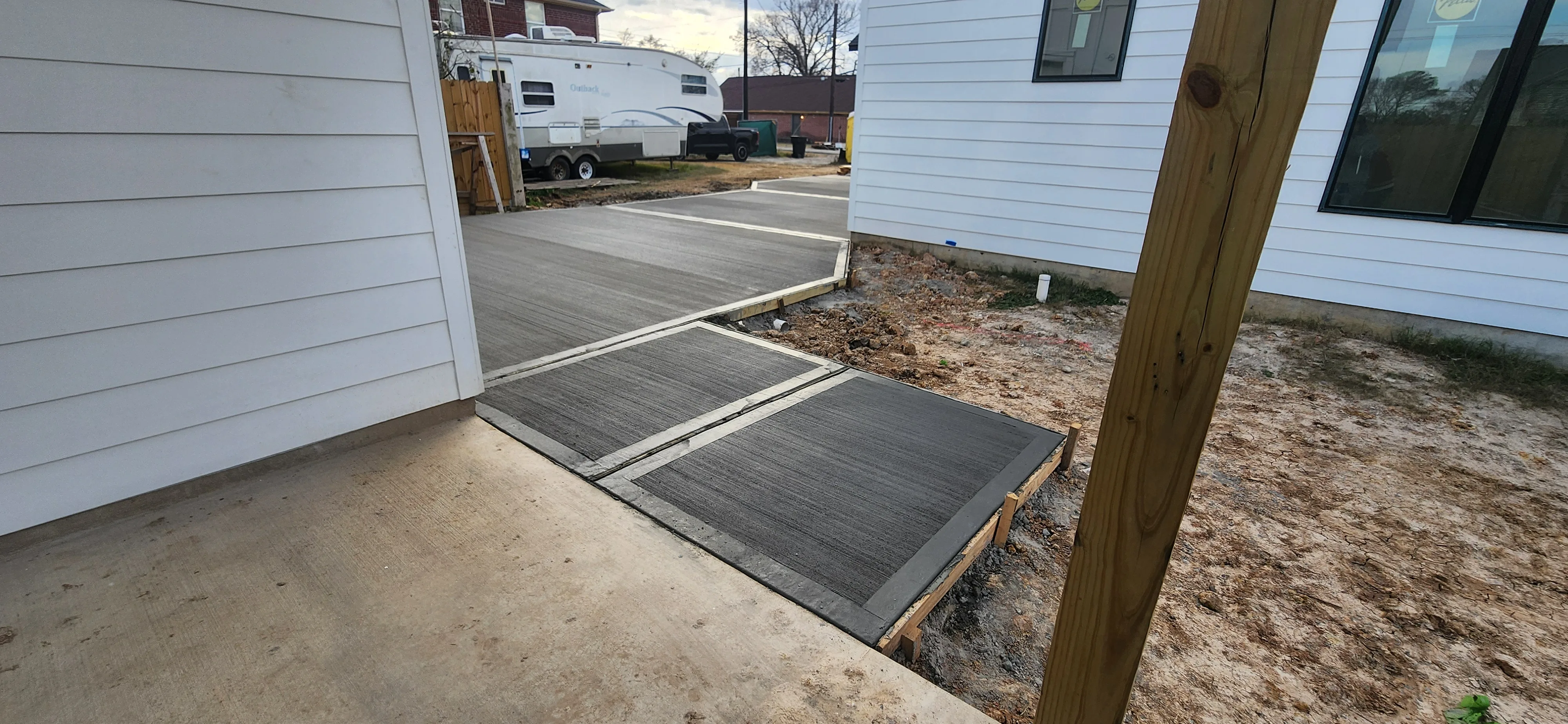 Landscaping project - Odie Tractor Services Houston TX
